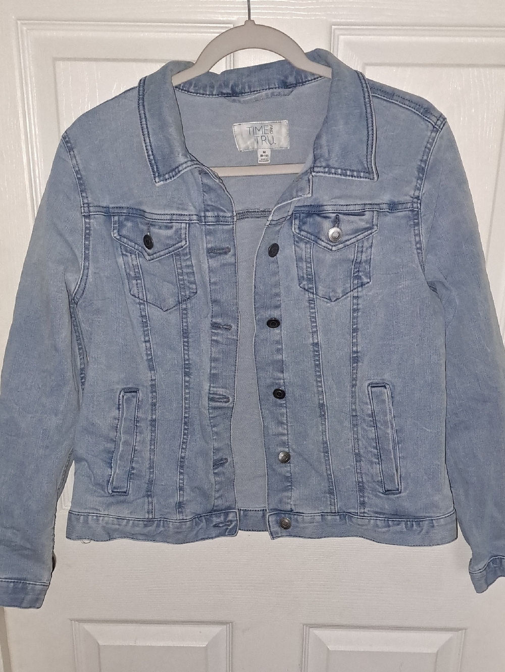 Time and Tru Light Blue Denim Jean Jacket
